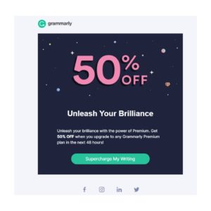 Example of email marketing